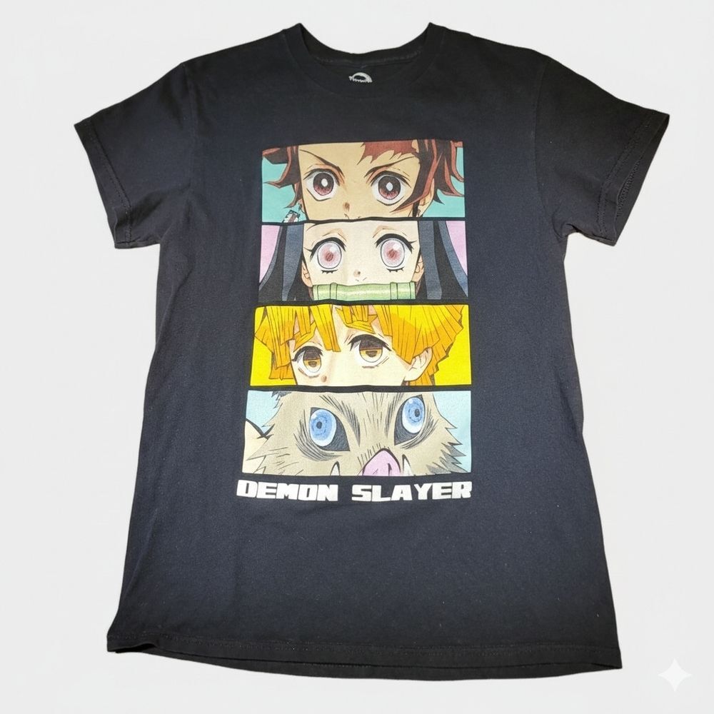 Demon Slayer Aniplex Black Cotton Shirt Size Small